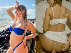 Maikelly Muhl dando o cu em cima da mesa de jantar