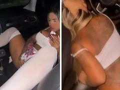 Lays Peace mamando o Uber e se masturbando dentro do carro