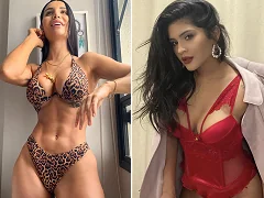 A Fazenda 13: Isabela Silva e Camila Oliveira pagando peitinho