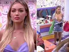 BBB22: Bárbara Heck pagou um belo peitinho