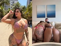 Duas paulistas rabudas casadas revezando a mesma rola em menage amador gostoso