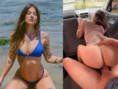 Flagra porno com novinha peituda da PUC-SP fodendo no carro antes de ir pra faculdade as 7 da manhã