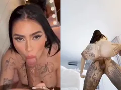 Funkeira famosa do RJ mama e rebola na vara do marido no camarim pra relaxar