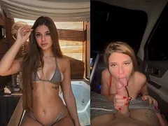 Novinha gaucha de Poá mama taxista e depois rebola na pica dele