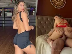 Baixinha cacheada famosa pelo job no RJ faz anal com jogador do Flamengo e depois mostra como ficou seu cuzinho