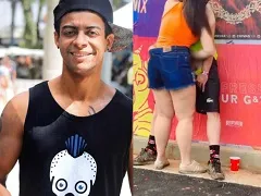 Everson Zoio flagrou mulher masturbando um cara em flagra de sexo no carnaval 2023