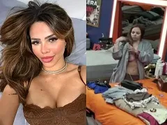 Flagra com famosa nua em A Fazenda 17, ela mostra o rabão e ainda paga peitinho