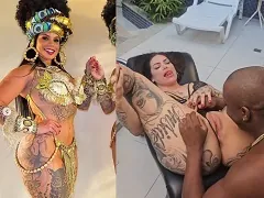 Musa da Escola de samba Gaviões da Fiel fazendo sexo com presidente da escola em motel