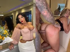 Esposa de cantor famoso de pagode caiu na net de quatro levando rola do Ricardão