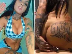 Evelyn Buarque gostosa fodendo no motel lambuzada de bolo